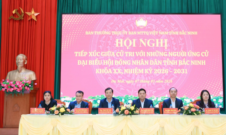  Ứng cử viên đại biểu HĐND tỉnh Bắc Ninh tiếp xúc cử tri tại đơn vị bầu cử số 9